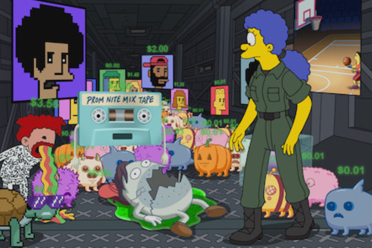 动画《辛普森一家》万圣节特辑讽刺NFT，Springfield Punks上演一日游行情