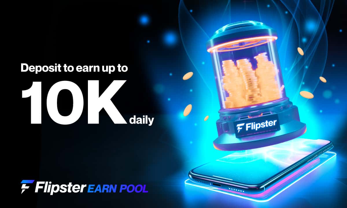 Flipster推出新的赚取池功能，允许用户在加密货币上每天赚取高达1万美元