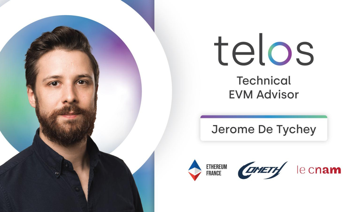 Telos介绍ETH法国总裁Jerome de Tychey成为执行顾问委员会的首位成员
