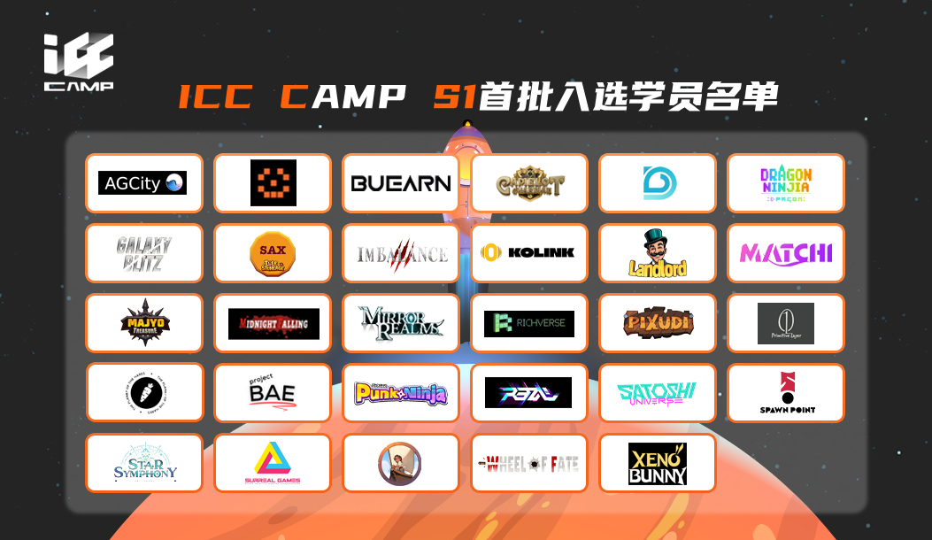 ICC Camp S1正式开启入营！首批已签约项目名单公布