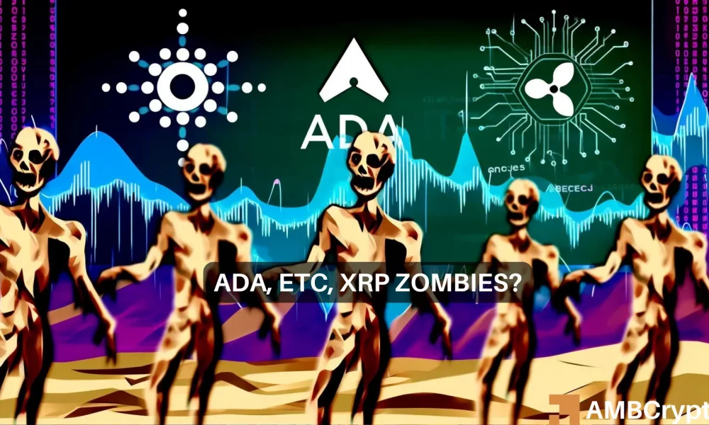 ADA、XRP、ETC面临“僵尸”指控：对他们的未来来说是个坏消息？