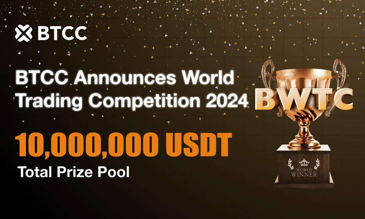 BTCC交易所以破纪录的1000万美元奖金启动世界交易大赛