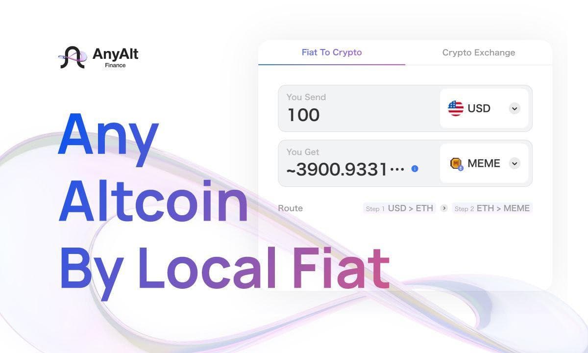 推出AnyAlt-Swap小工具-使用法定货币的任何新兴代币