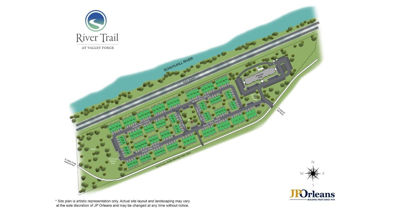 JPOrleans公布Forge山谷河流步道现场规划图标