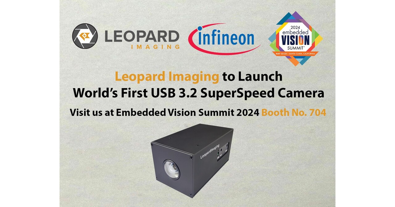 Leopard Imaging将在2024年嵌入式视觉峰会上推出全球首款由Infineon供电的USB 3.2 Gen2超高速相机图标