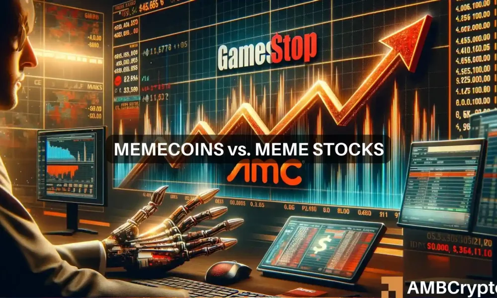 Memecoins“只是更好”：GME、AMC的下跌引发质疑图标