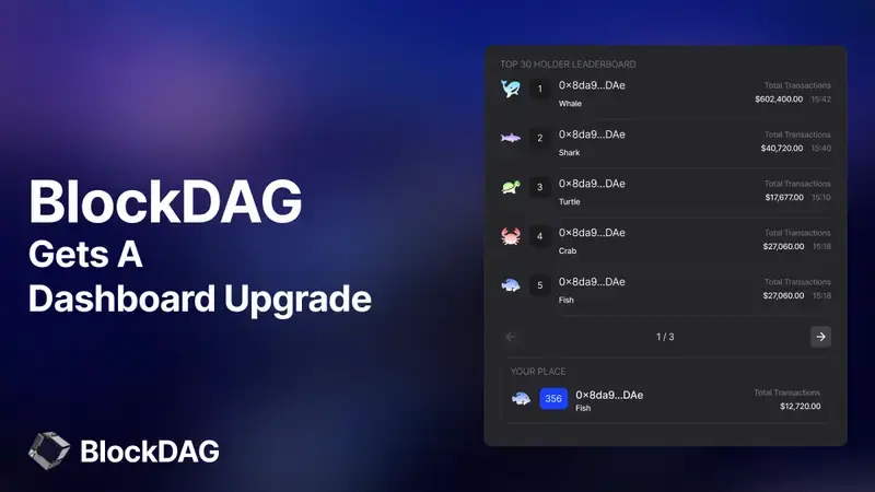 BlockDAG的新仪表板解锁了广泛的投资者参与，击败了Chainlink价格和Fantom的飙升图标
