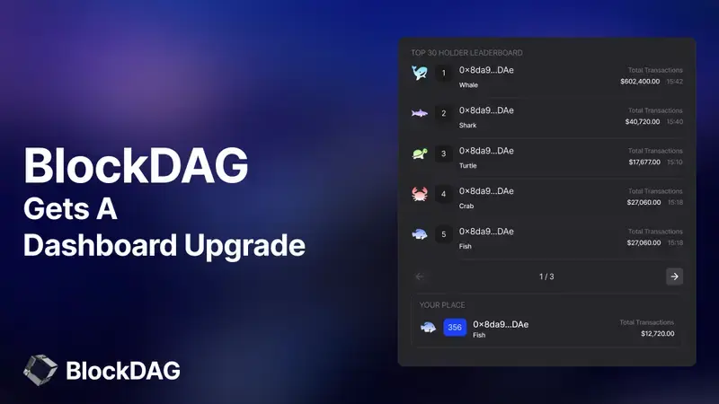 BlockDAG的仪表板升级：BDAG在注入和Aptos开发中价值2770万美元的社区的游戏规则改变者