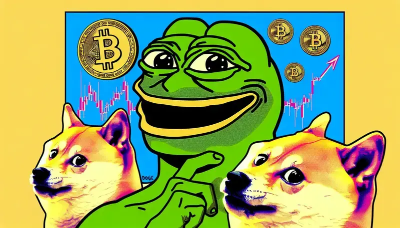 为什么投资者大量出售PEPE和Dogecoin等Meme币来加载这种新的加密货币感觉图标