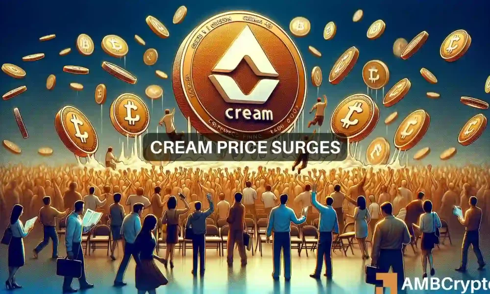 Cream Finance加密货币跃升65%：这是新的热门选择吗？