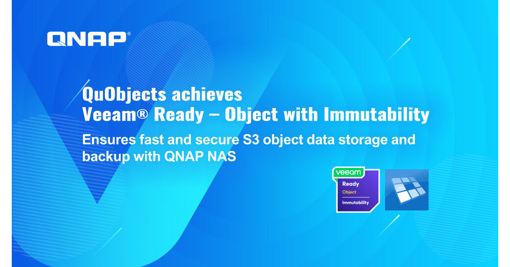 QNAP S3兼容存储解决方案“QuObjects”认证为Veeam®Ready-对象不可变图标