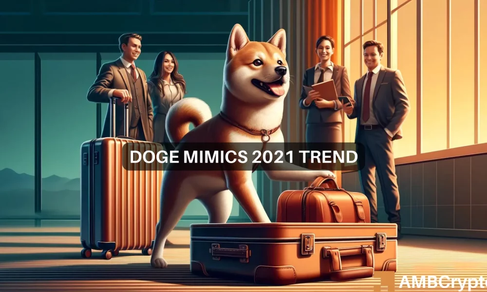 狗狗币会重复2021年的高点吗？DOGE处于7倍激增的边缘图标