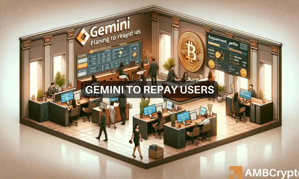 Gemini提供21.8亿美元退款：赚取用户97%的资产图标