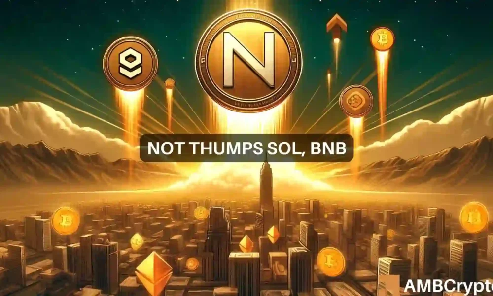 Notcoin在交易量上超过Solana，BNB：现在不是0.1美元吗？图标