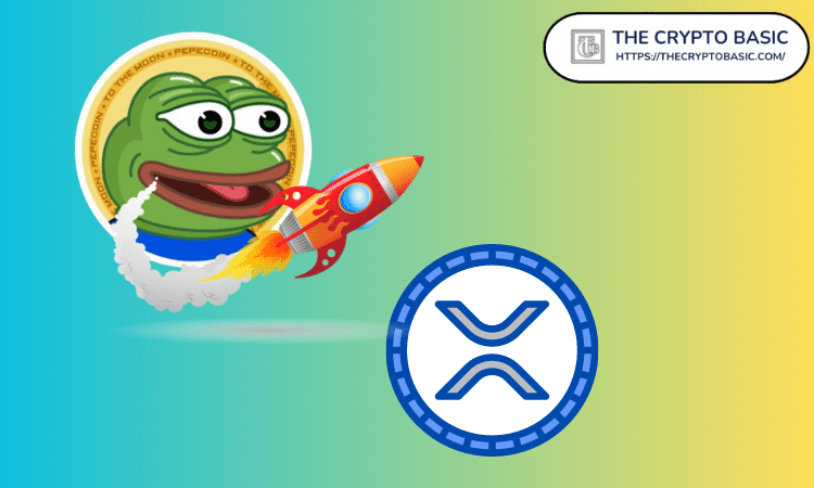 PEPE Meme Coin 30天交易量达到410亿美元，超过XRP、Shiba Inu图标