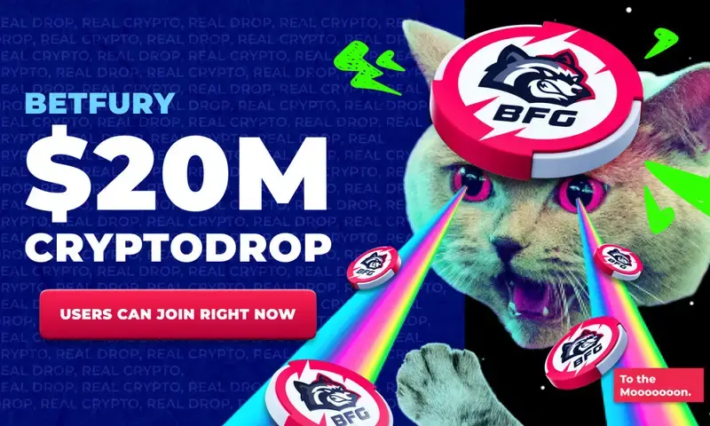 BetFury宣布举办价值2000万美元的Cryptodrop活动图标