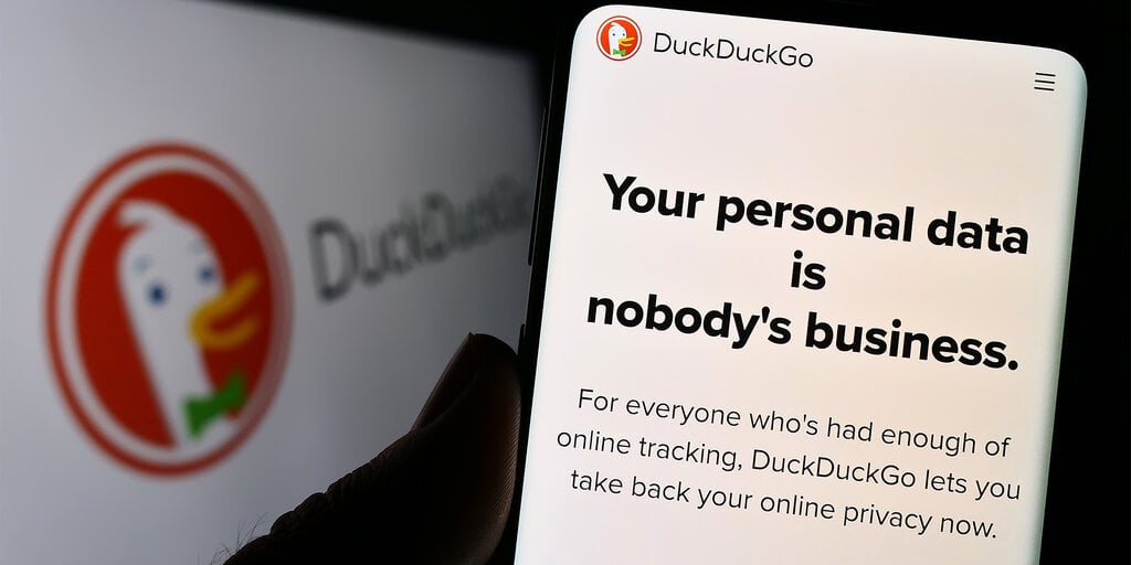 DuckDuckGo为顶级人工智能聊天机器人推出私人门户图标