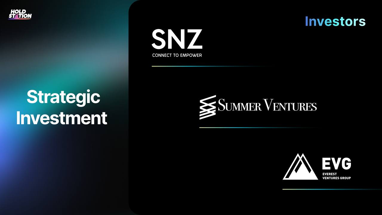 Holdstation获得SNZ Capital、Summer Ventures和EVG Ventures对智能人工智能钱包开发的7位数投资图标