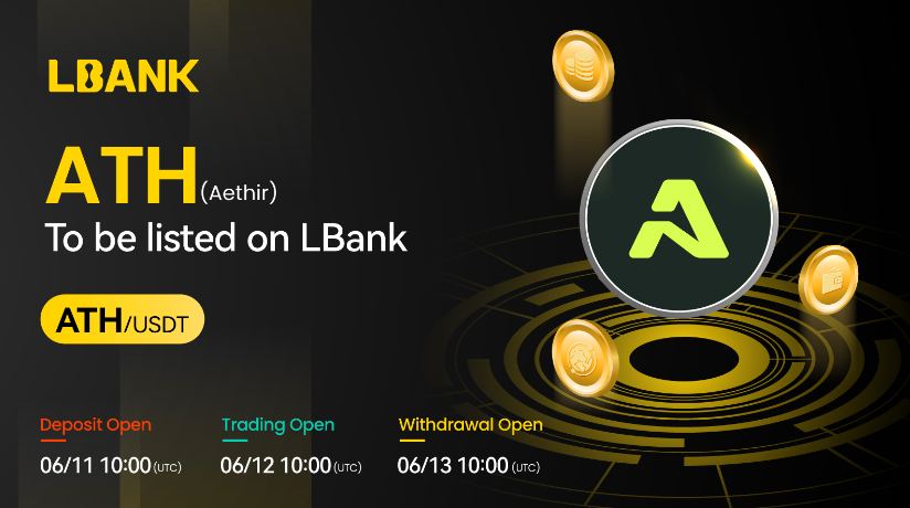 Aethir（ATH）现在可在伦敦银行交易所交易图标