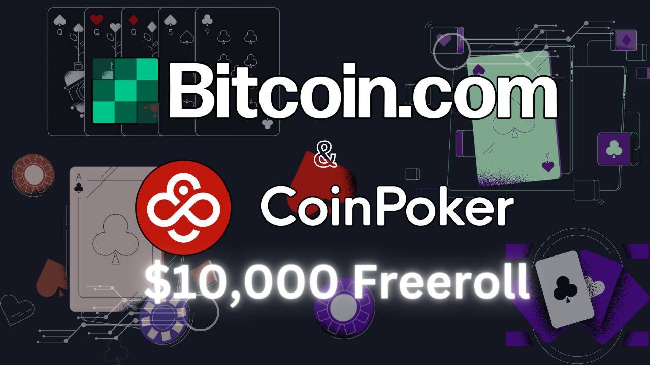 Bitcoin.com将在CoinPoker免费锦标赛中举办价值1万美元的加密货币赠品图标