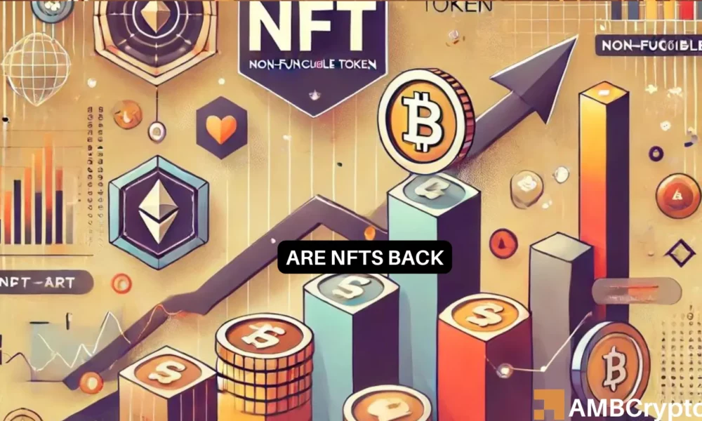 NFT市场复苏：以太坊销量飙升图标