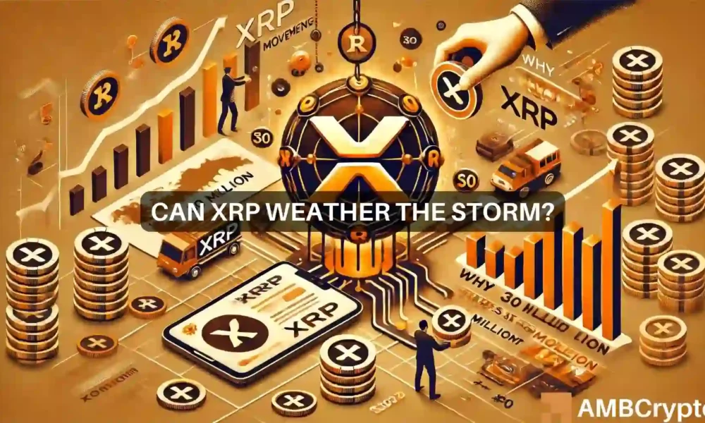 XRP鲸鱼移动3000万代币：你应该为价格暴跌做好准备吗？图标