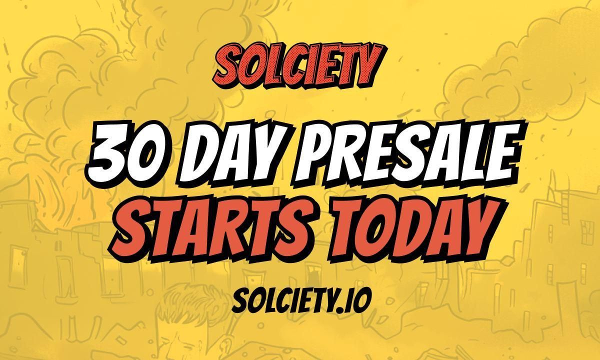 新SOL Meme Coin Solciety今日推出30天ICO图标