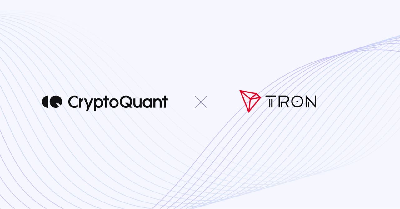 CryptoQuant集成TRON数据，为用户提供增强的区块链分析图标