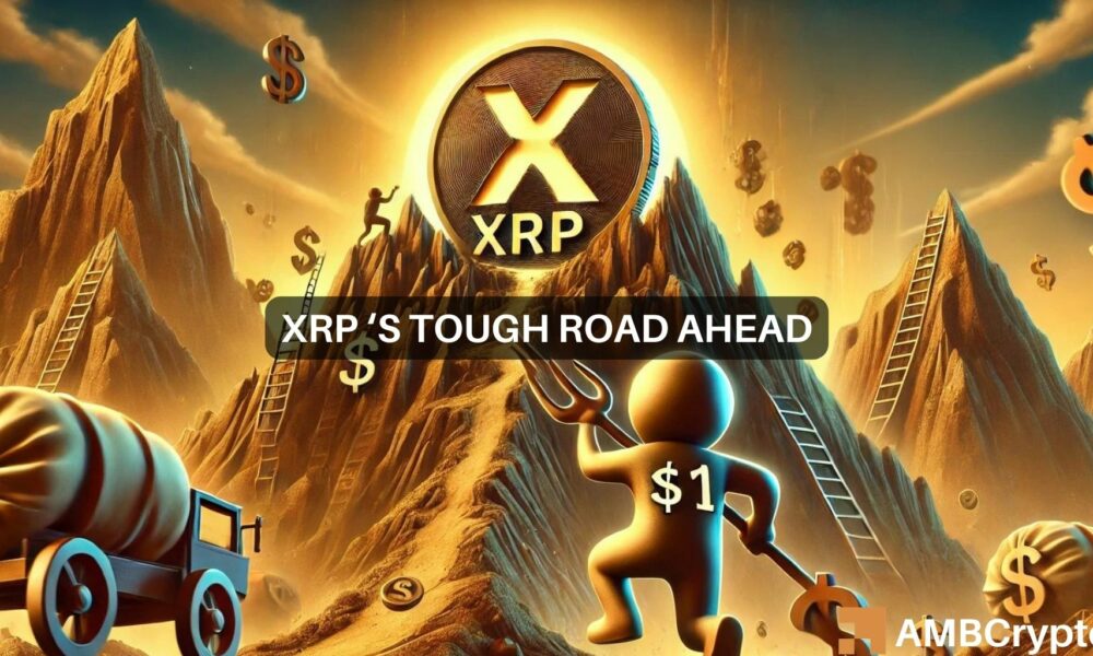 XRP在2024年可能达到1美元，但仍面临巨大挑战图标