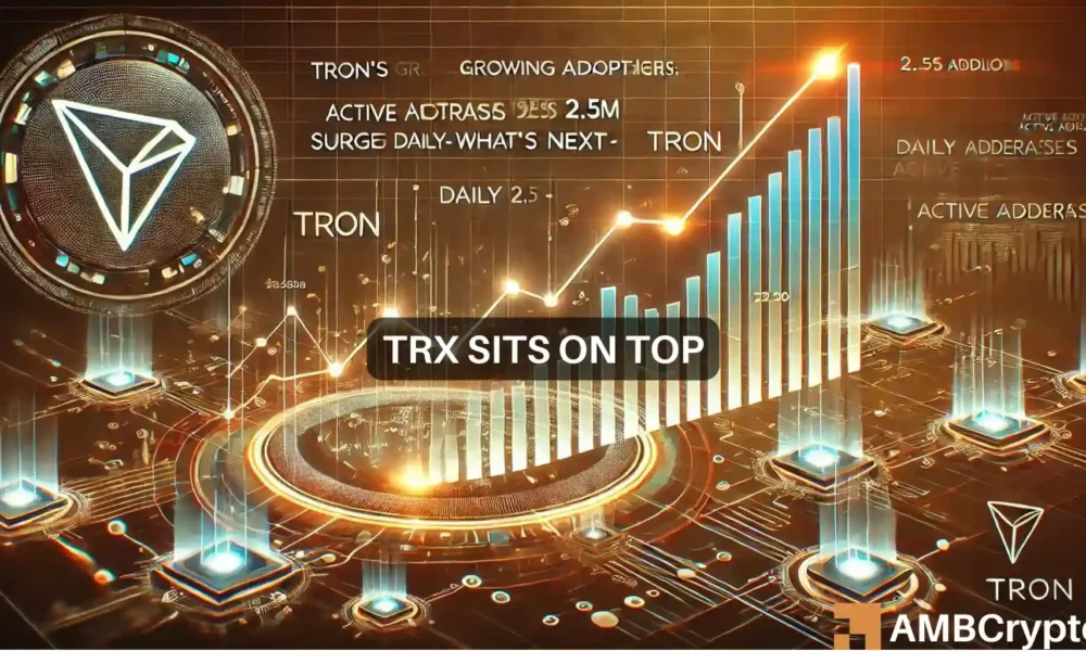 Tron的日活跃用户达到250万：这对TRX价格意味着什么图标