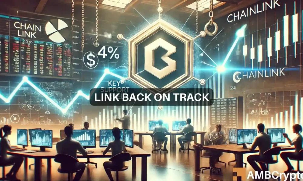 Chainlink[LINK]转为看涨：前方反弹，还是只是一个尖峰？图标