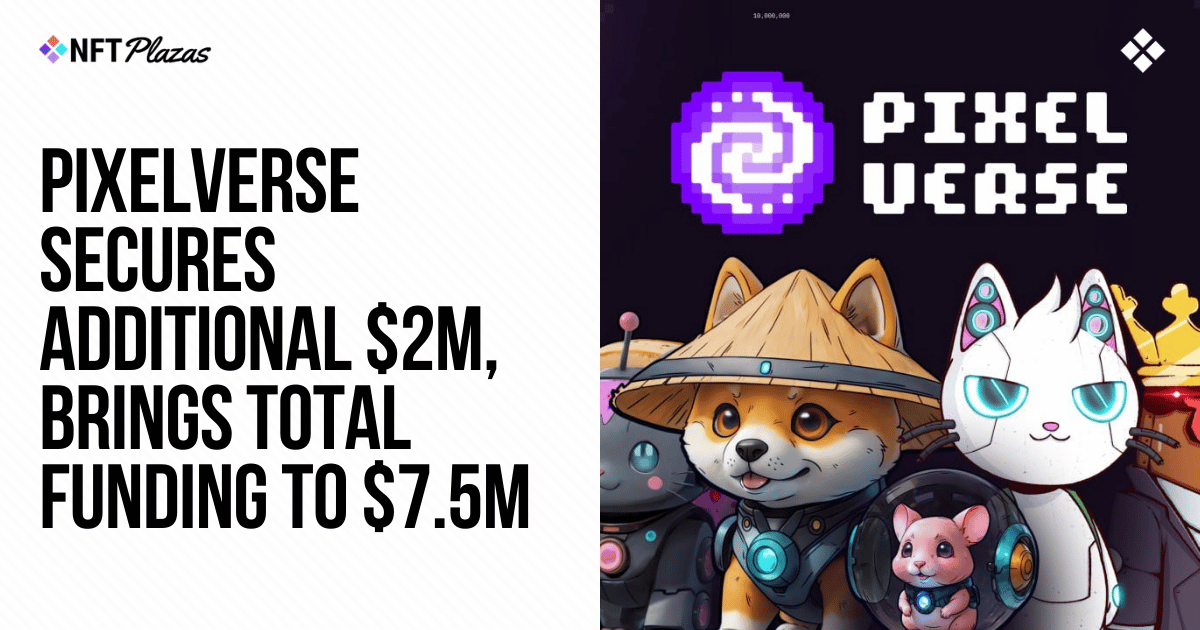 Pixelverse获得额外200万美元，使总资金达到750万美元图标