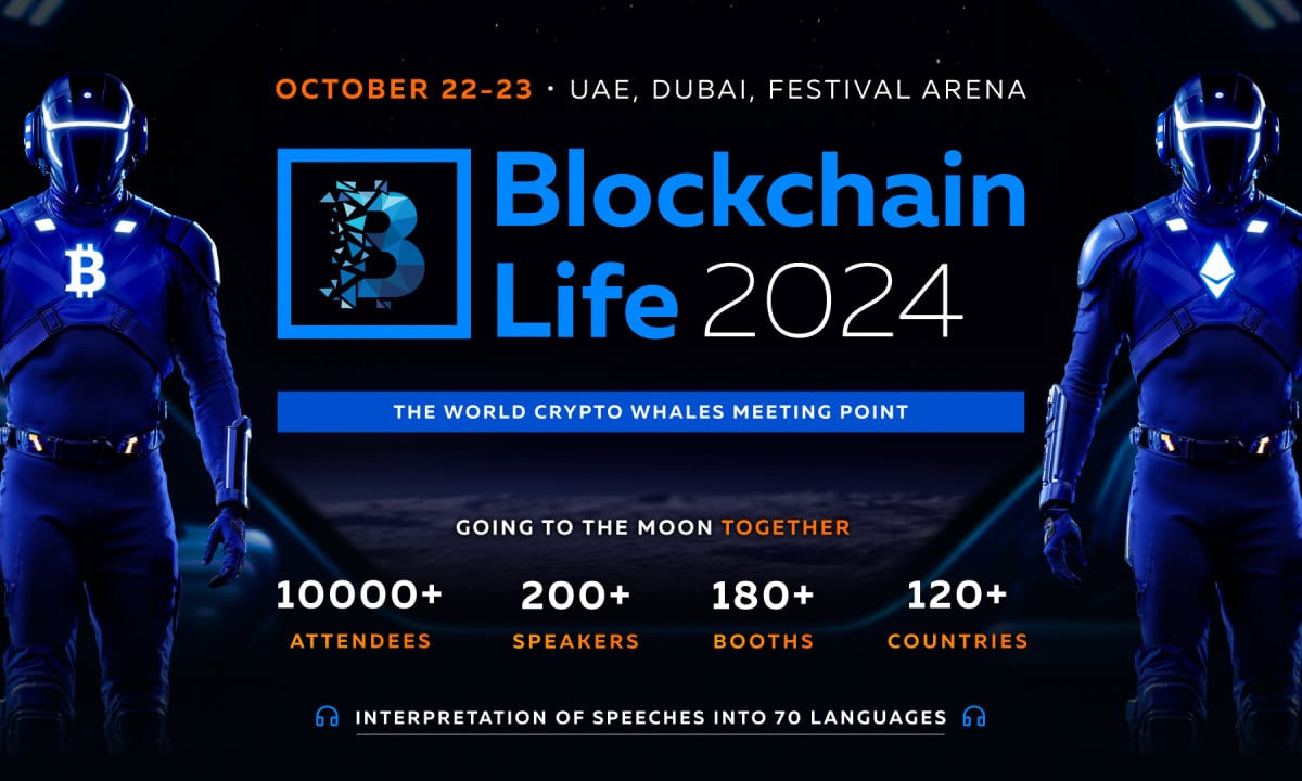 Blockchain Life 2024在迪拜揭幕来自Tether、Animoca Brands等的演讲者和行业领袖图标