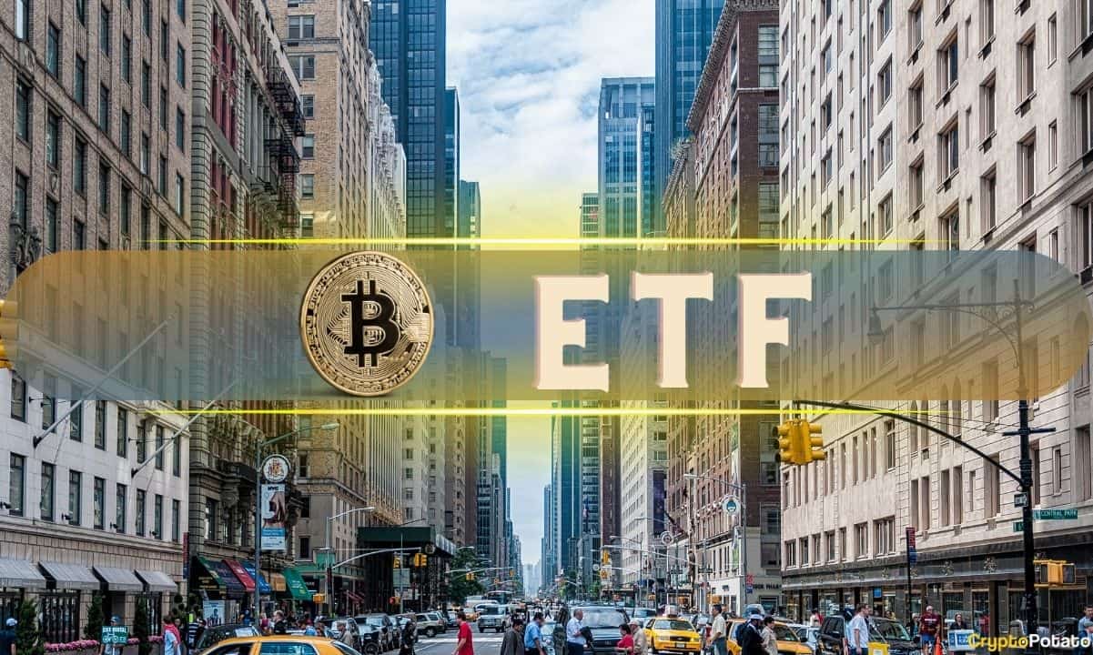 比特币ETF每日净流入超过4.22亿美元，BTC每周上涨10%图标