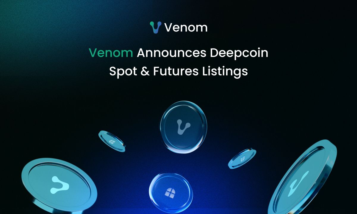 Venom宣布推出Deepcoin Spot&；期货上市图标