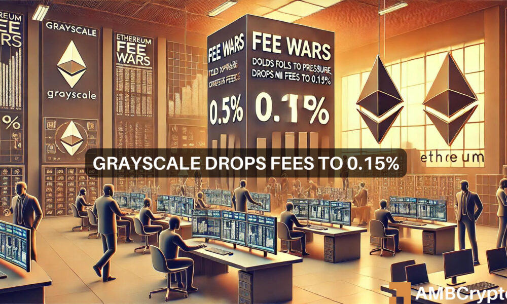 以太坊ETF费用战：Grayscale“直击要害”，将Mini费用降至0.15%图标