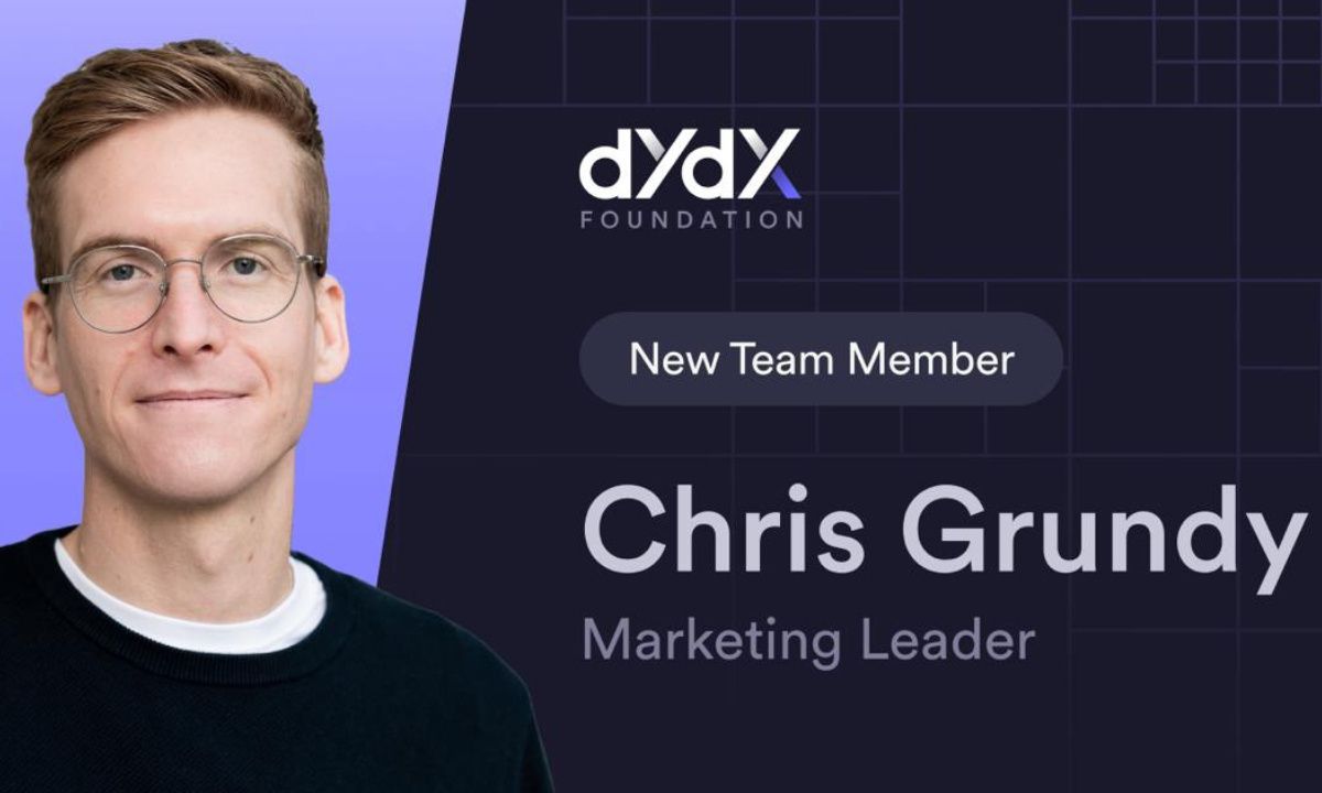 dYdX基金会宣布Chris Grundy为新任营销负责人图标