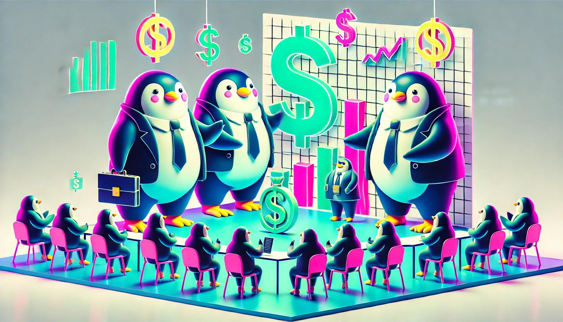 Pudgy Penguins的母公司筹集了1100万美元用于构建消费者区块链图标