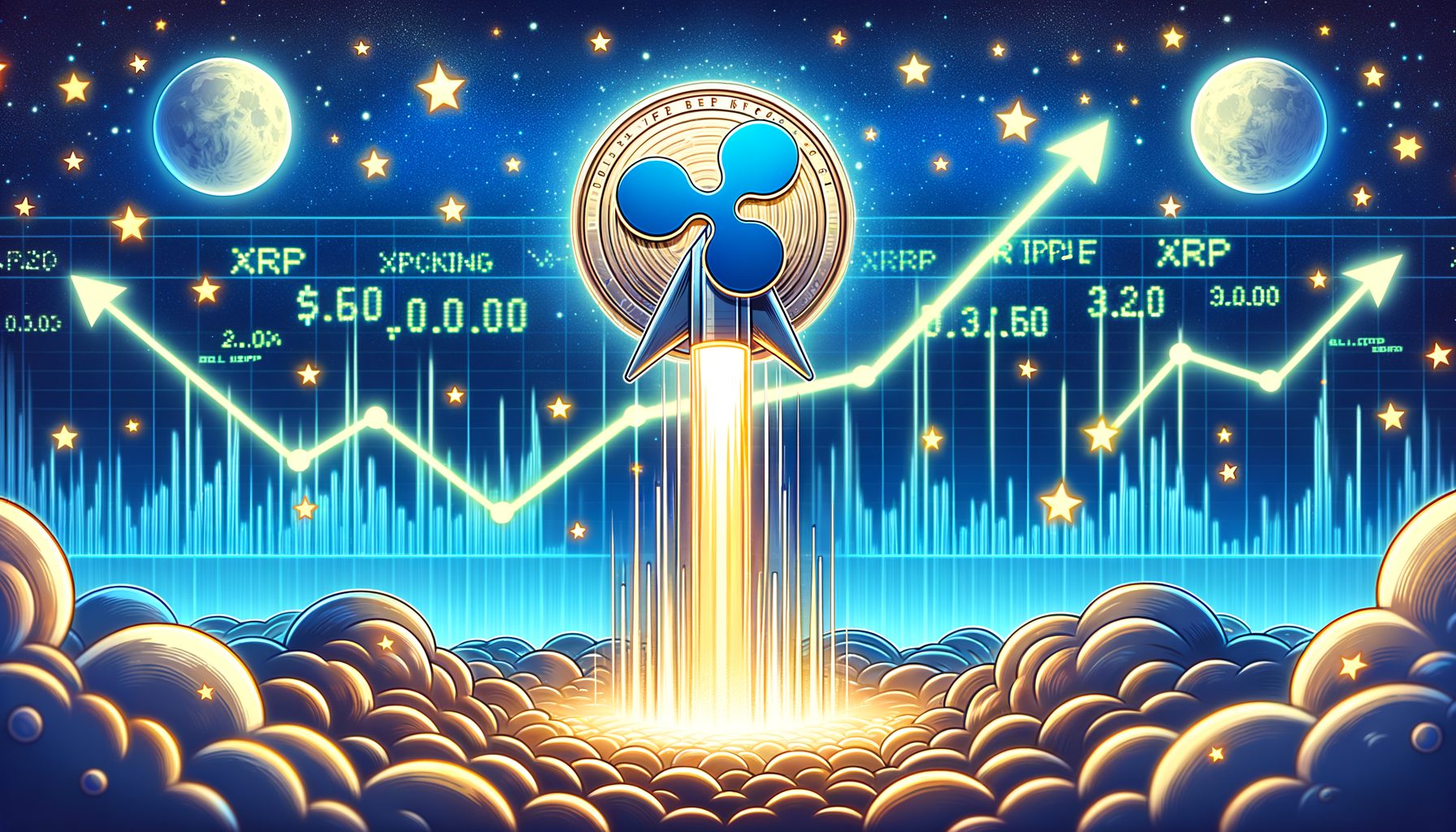 Ripple:XRP在主要交易所飙升，击败比特币、以太坊和SOL图标