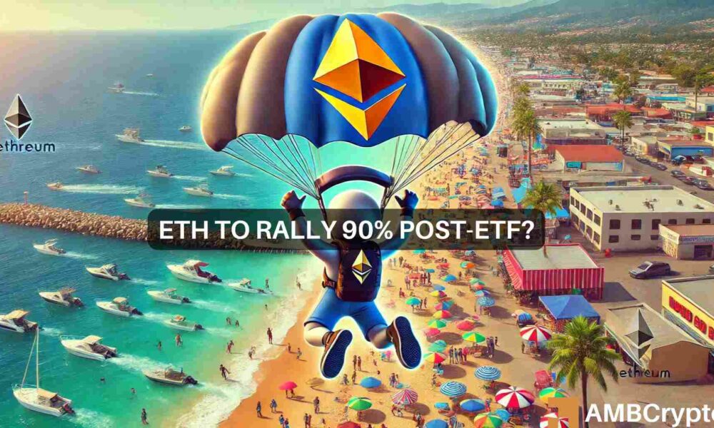 以太坊呼应比特币的后ETF模式：ETH会上涨90%吗？图标