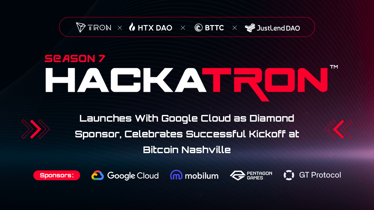 HackaTRON第7季以谷歌云作为钻石赞助商推出，庆祝比特币纳什维尔成功开球图标