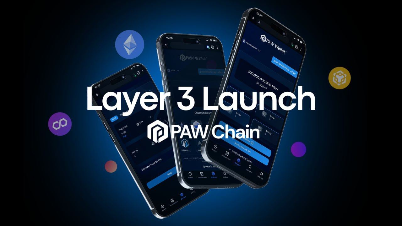 开创性发布：PAW Chain推出世界上第一个以第3层为中心的区块链图标