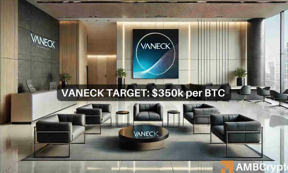 VanEck首席执行官：“比特币将占黄金市值的一半”，可能达到35万美元图标