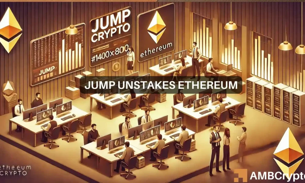 随着ETH下跌30%，Jump crypto解除了3.148亿美元的以太坊：发生了什么？图标