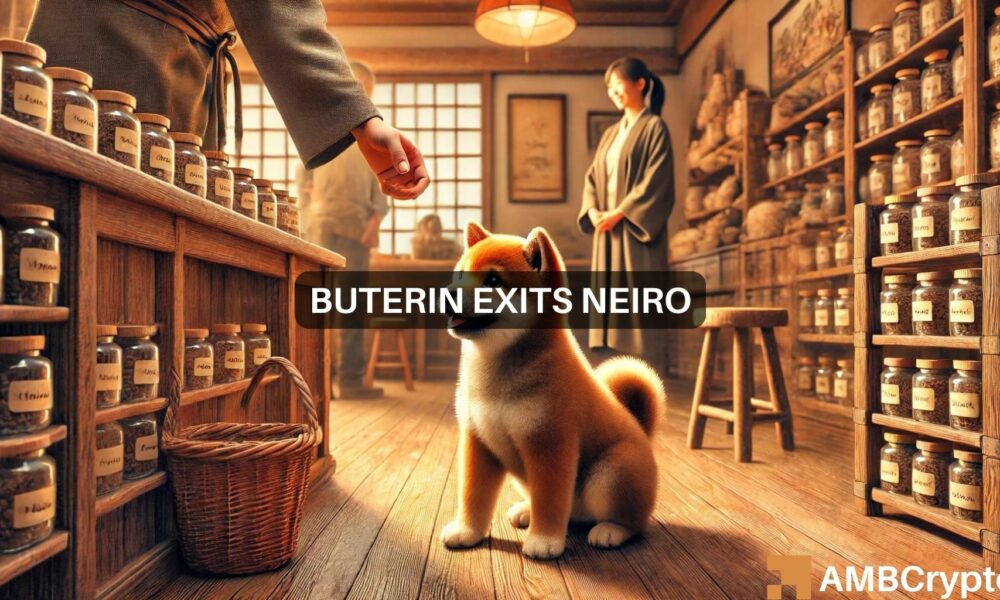 Vitalik Buterin放弃NEIRO买入ETH：NEIRO暴跌60%——下一步是什么？图标