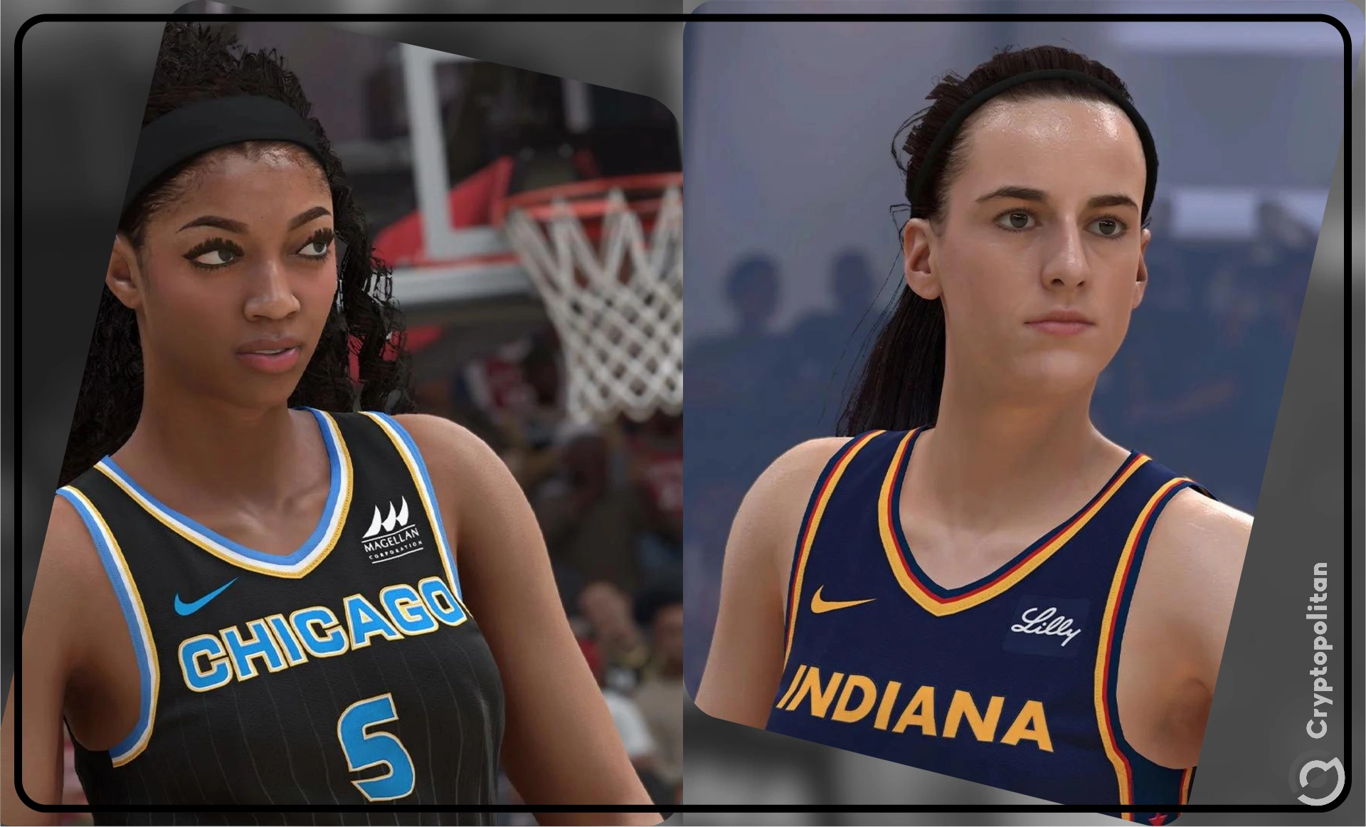 NBA 2K25推出WNBA天使里斯和凯特琳·克拉克模型图标