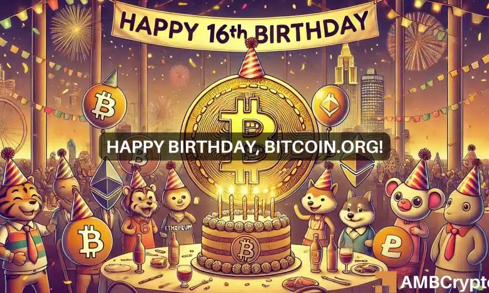 绘制中本聪的遗产，Bitcoin.org庆祝16周年图标