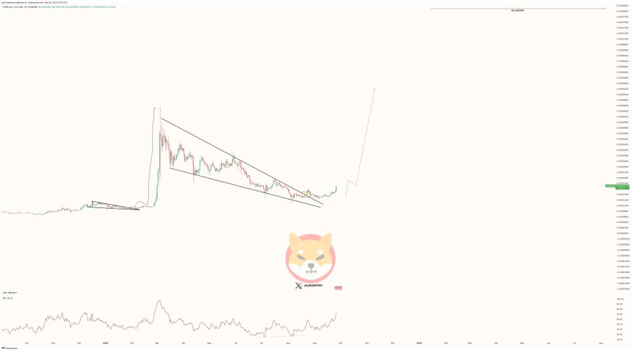 SHIB Falling Wedge Breakout Javon Marks