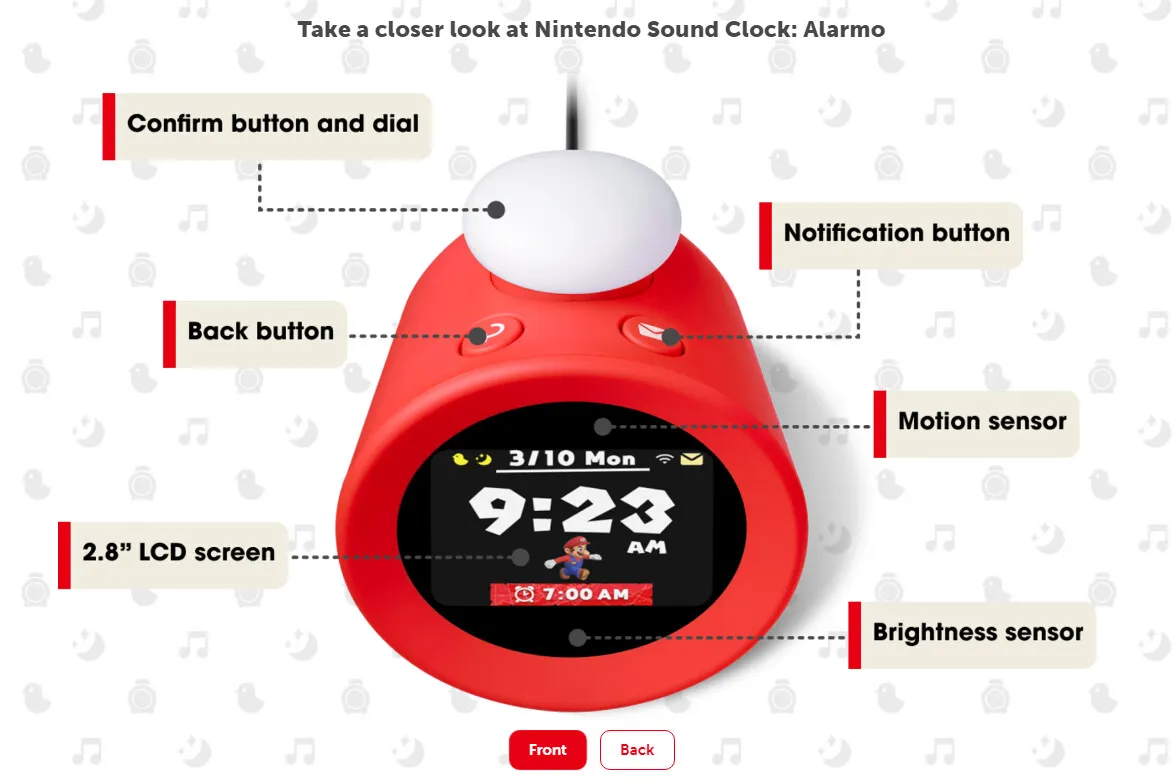 Nintendo Alarm Clock Design