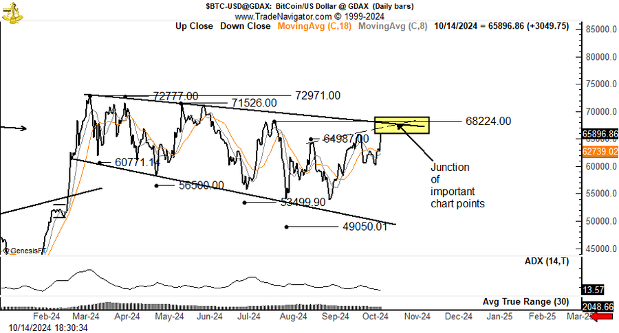 Bitcoin 1D Chart Peter Brandt